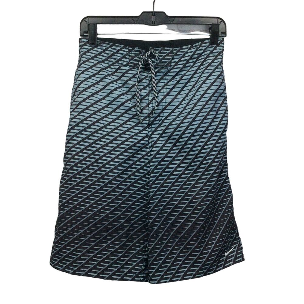 Nike Swim Trunks Men's Size S Blue Ombre Mesh Lined Beach Cruise Resort Wear